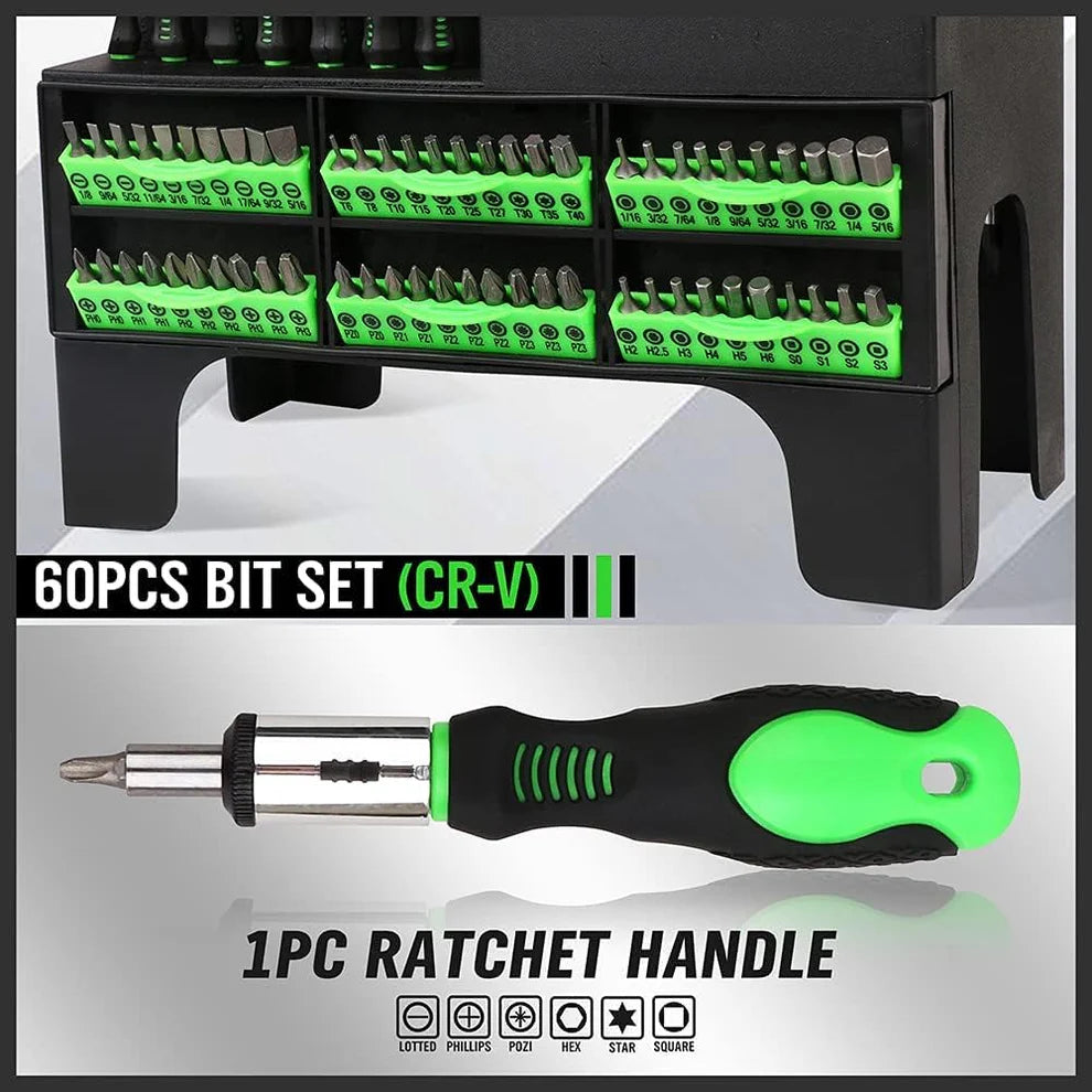 118-dijelni Set Magnetskih Odvijača i Bitova: Alatka za Svaki Projekat