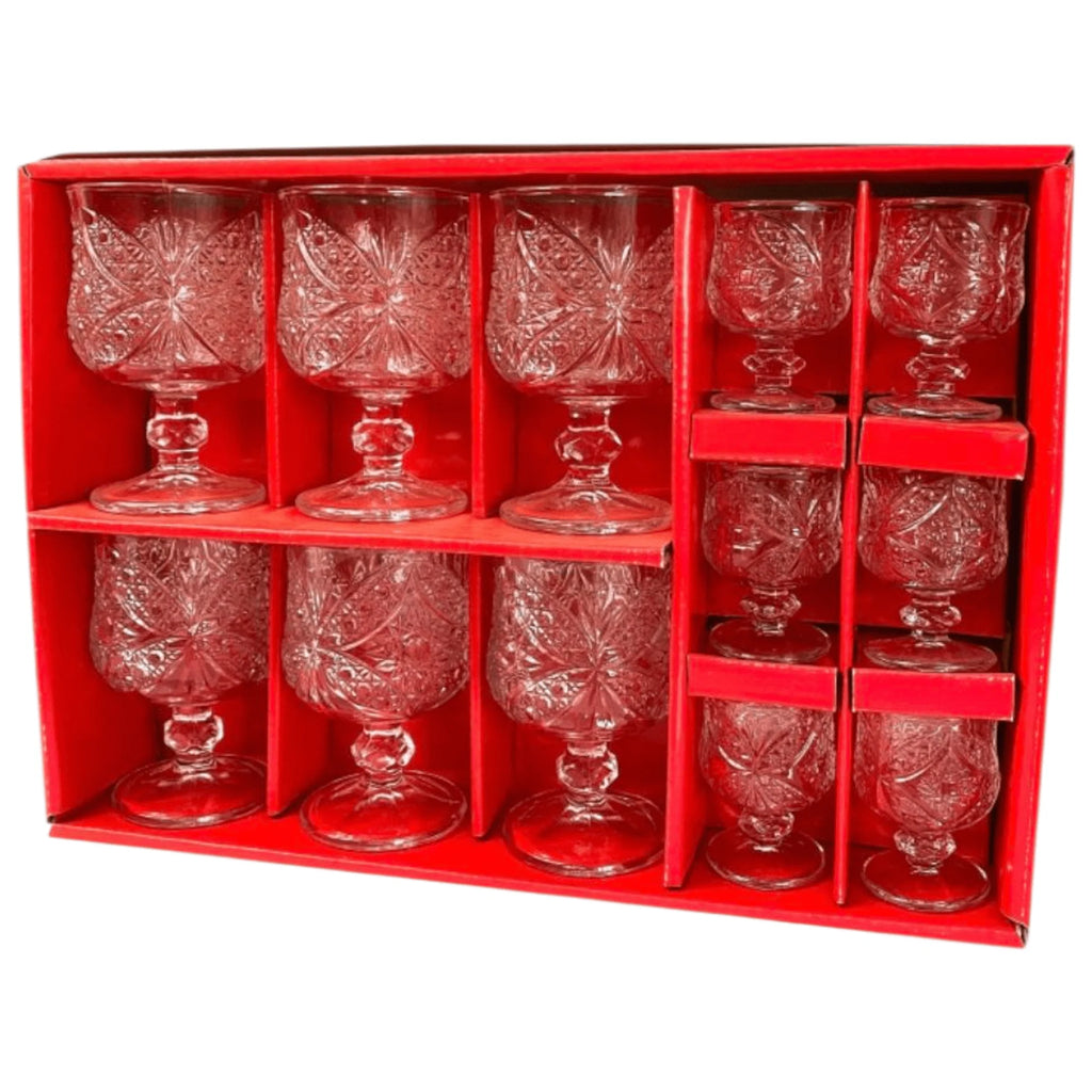 Elegant 12-dijelni Vintage set čaša za svečanu atmosferu