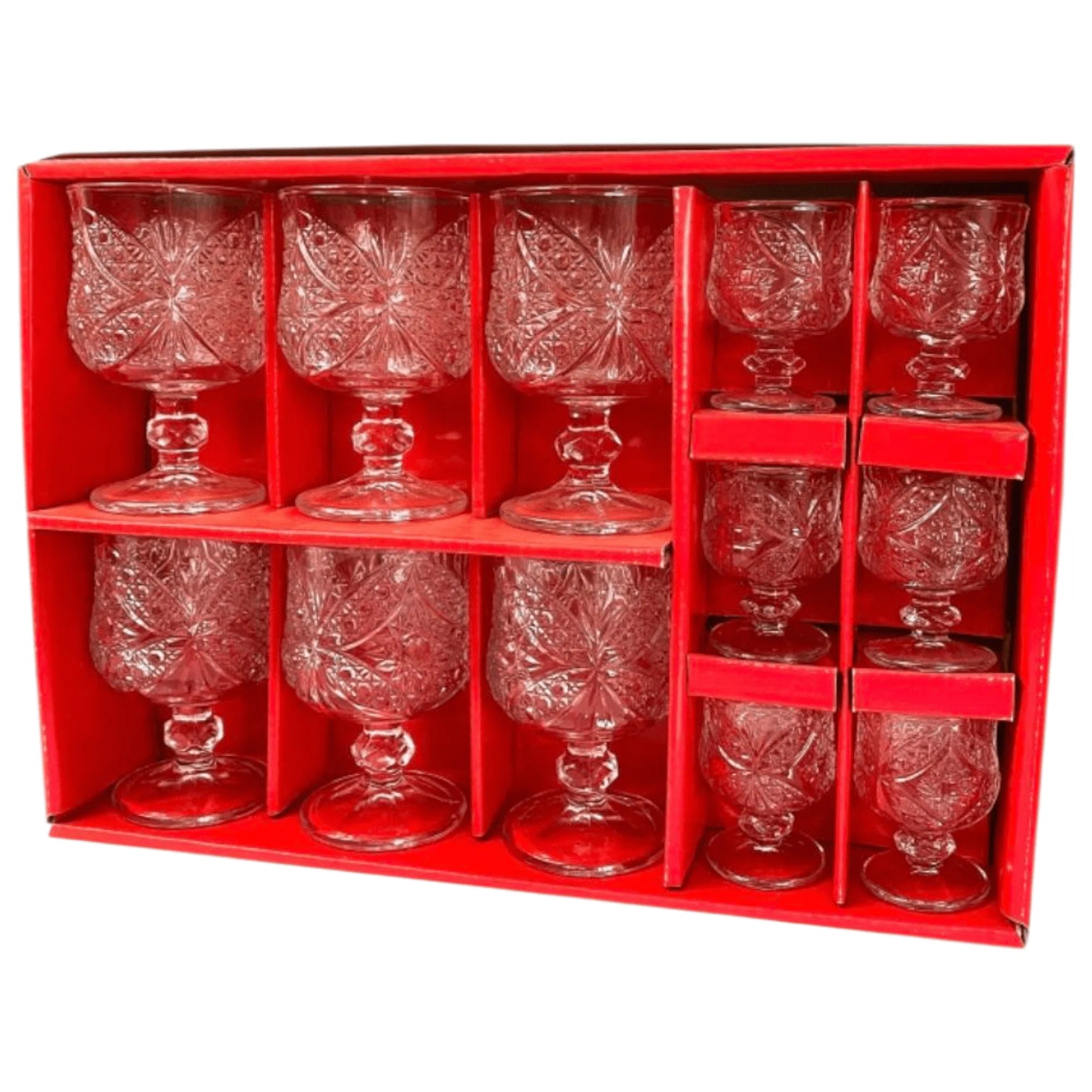 Elegant 12-dijelni Vintage set čaša za svečanu atmosferu