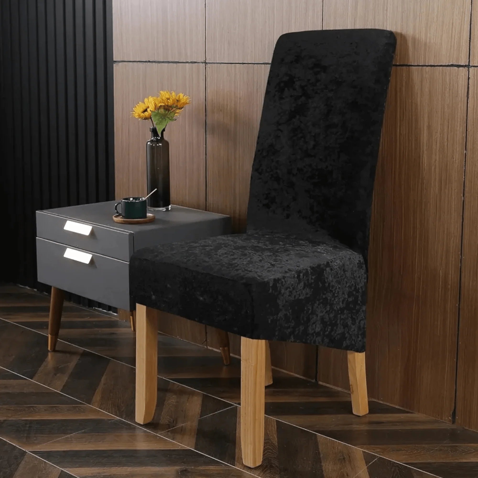 Set od 2 luksuzne baršunaste navlake za stolice XL