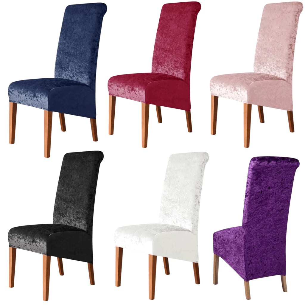 Set od 2 luksuzne baršunaste navlake za stolice XL