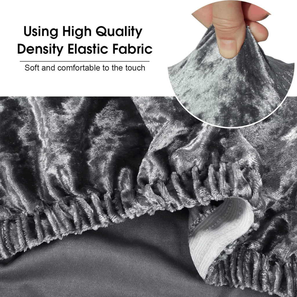 Set od 2 luksuzne baršunaste navlake za stolice XL