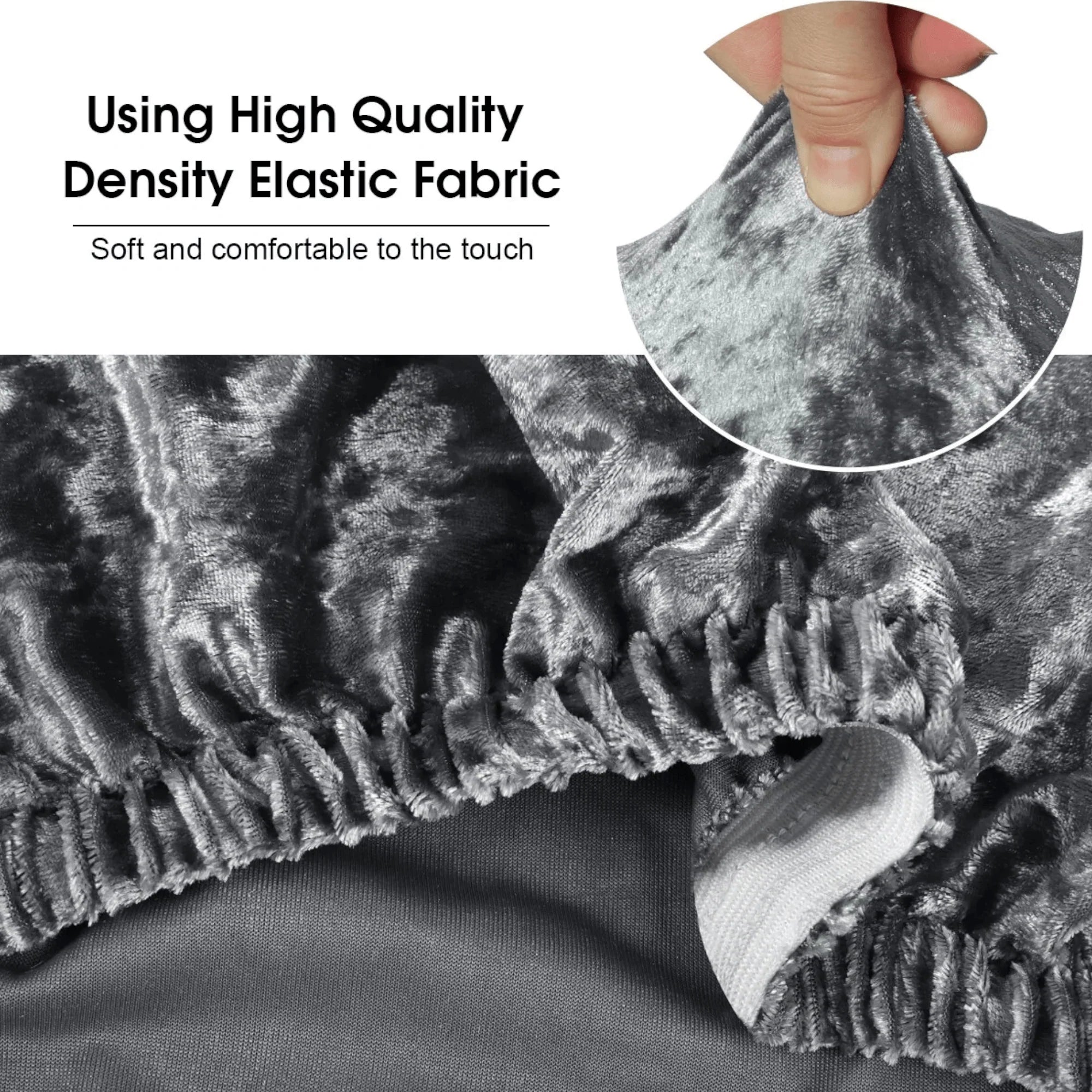 Set od 2 luksuzne baršunaste navlake za stolice XL