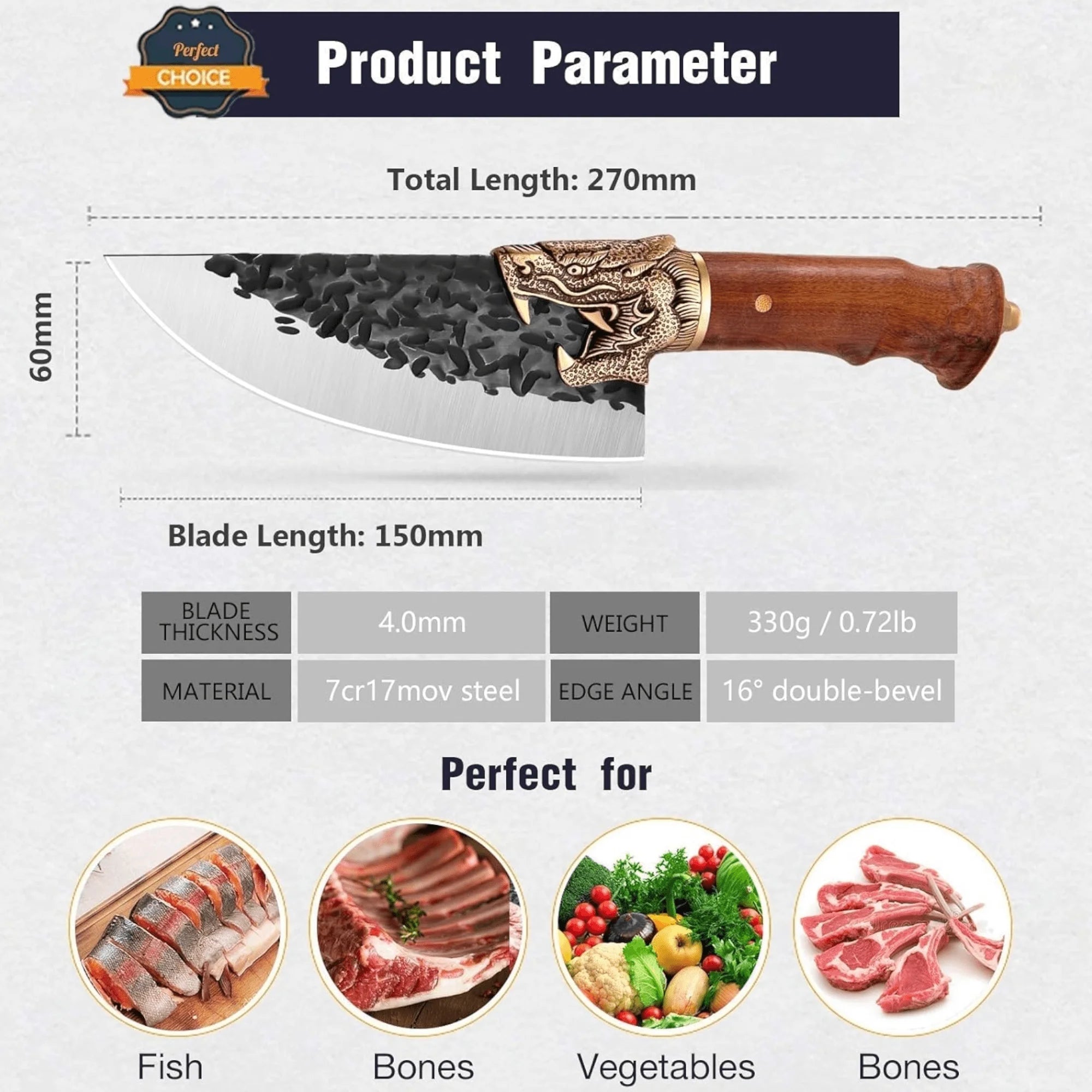 Set od tri komada za meso – Profesionalni mesarski alat za perfektne obroke
