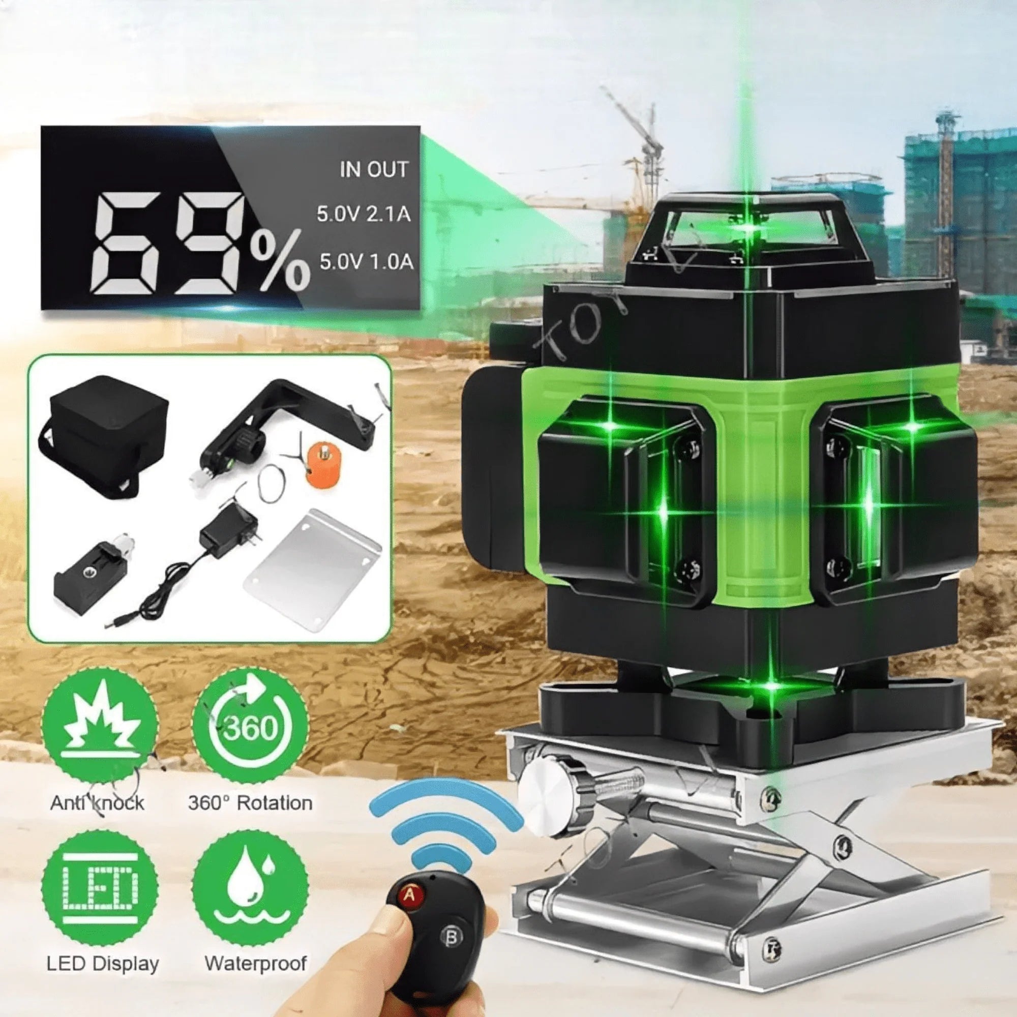 🎯 MALELION 4D Laser s 16 Linija – Savršena Preciznost za Svaki Projekat