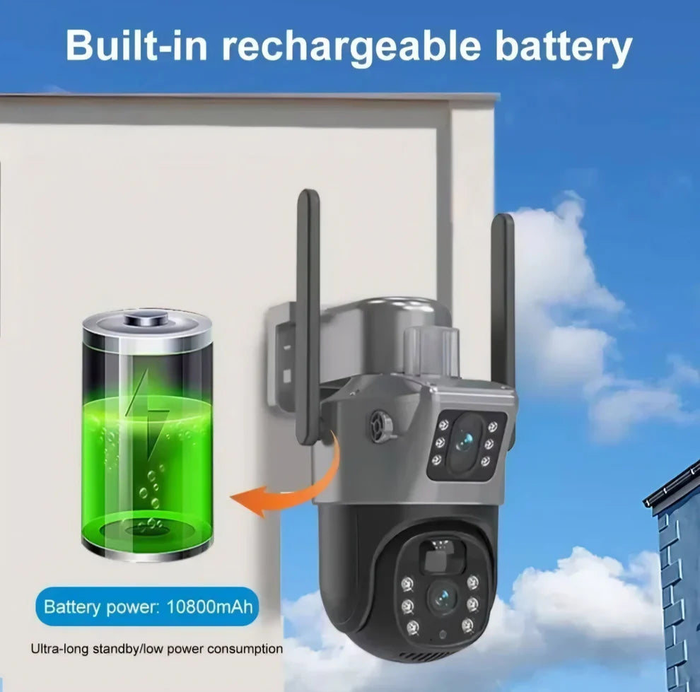 Solarna Sigurnosna Kamera s Dvostrukim Zaslonom