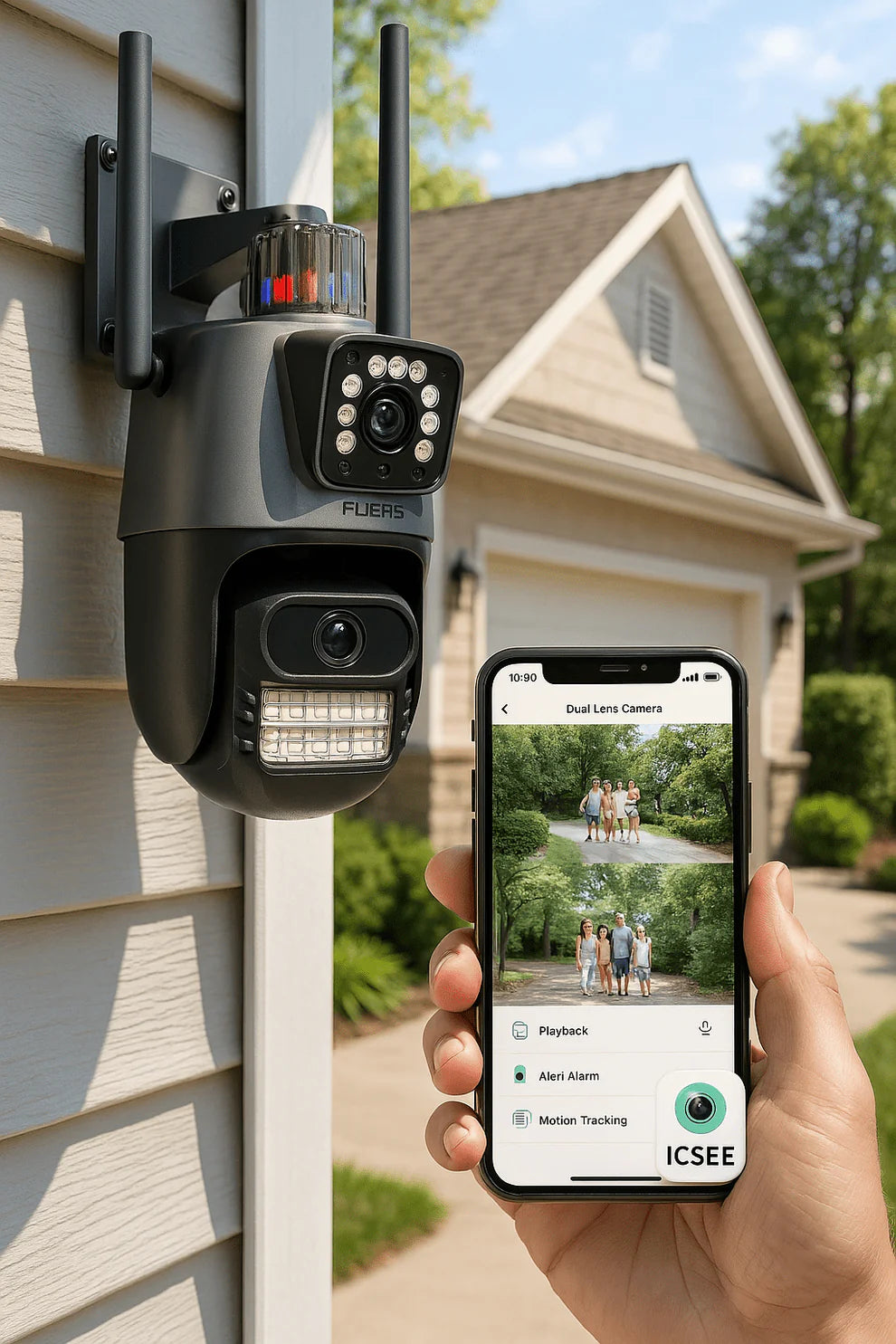 4K 8MP dvostruka WiFi kamera