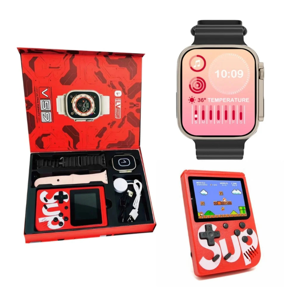 4u1 Pametni Sat + GRATIS Retro Igraća Konzola