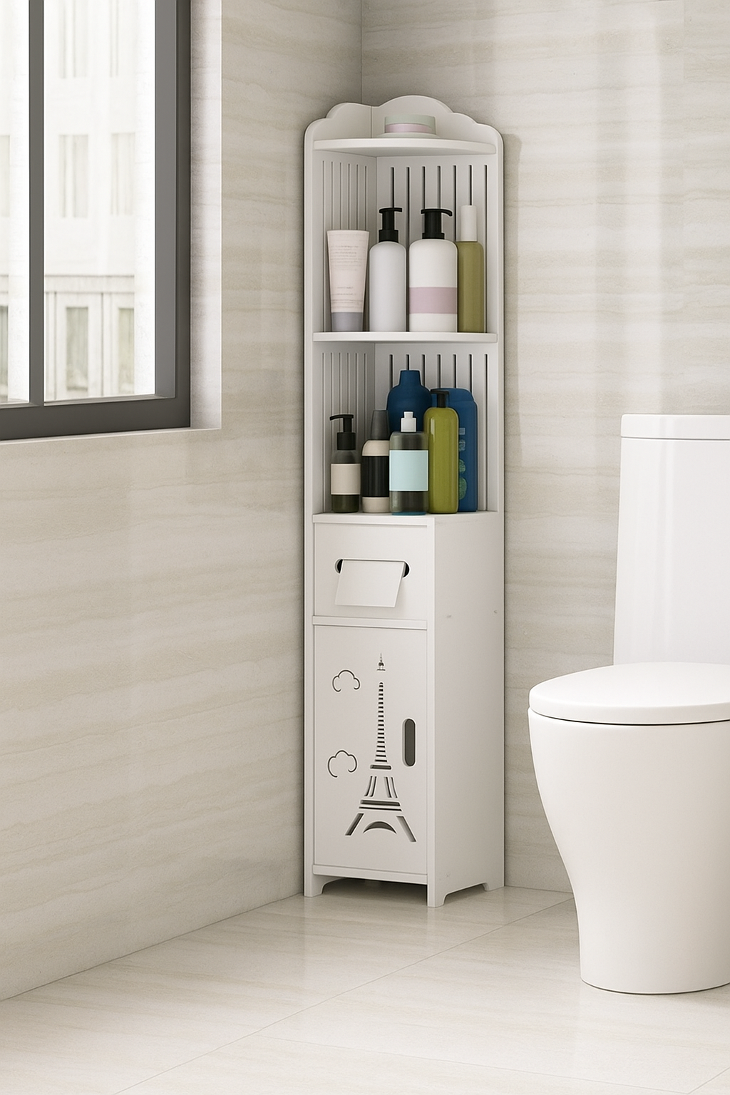 Kutni Ormar za Kupaonu – Praktično, moderno i maksimalno funkcionalno rješenje