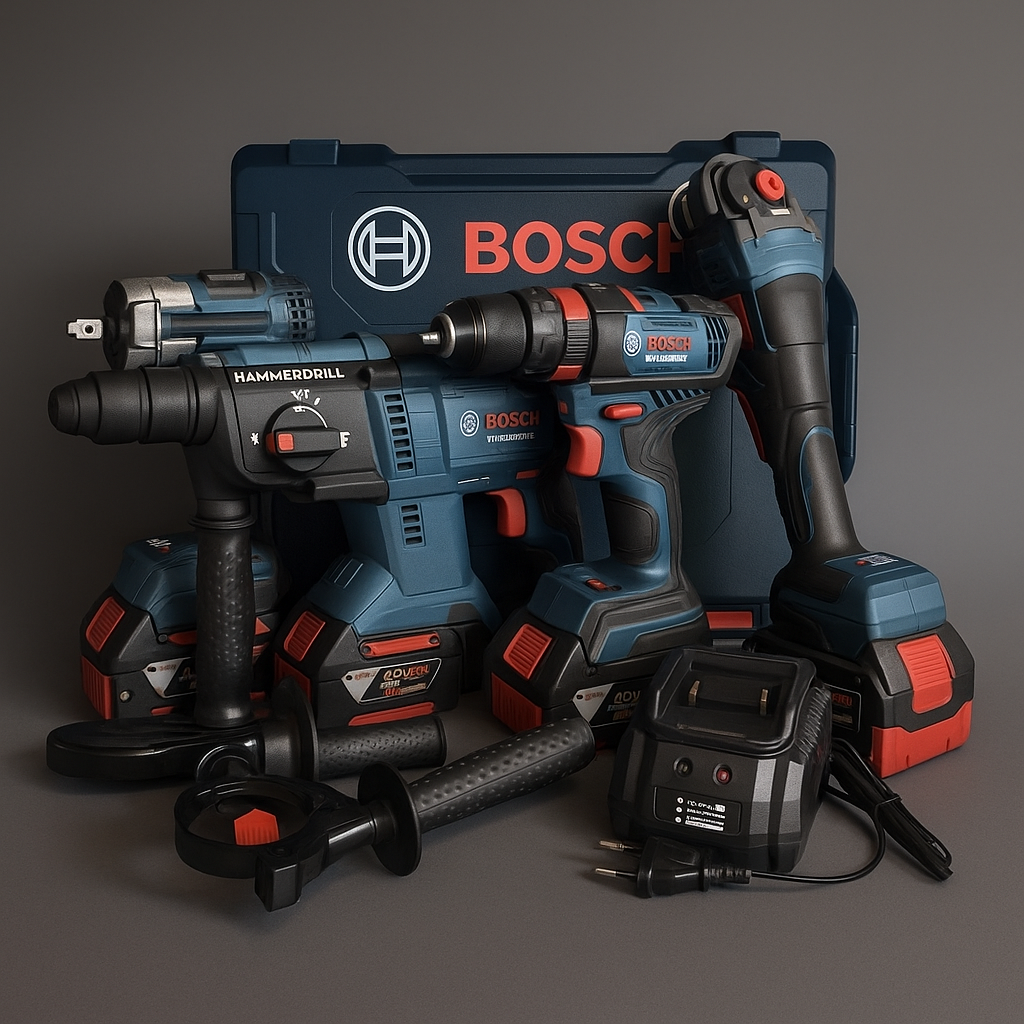 BOSCH Profesionalni AKU Set 4u1 – Prava Snaga za Majstore i Radionice!