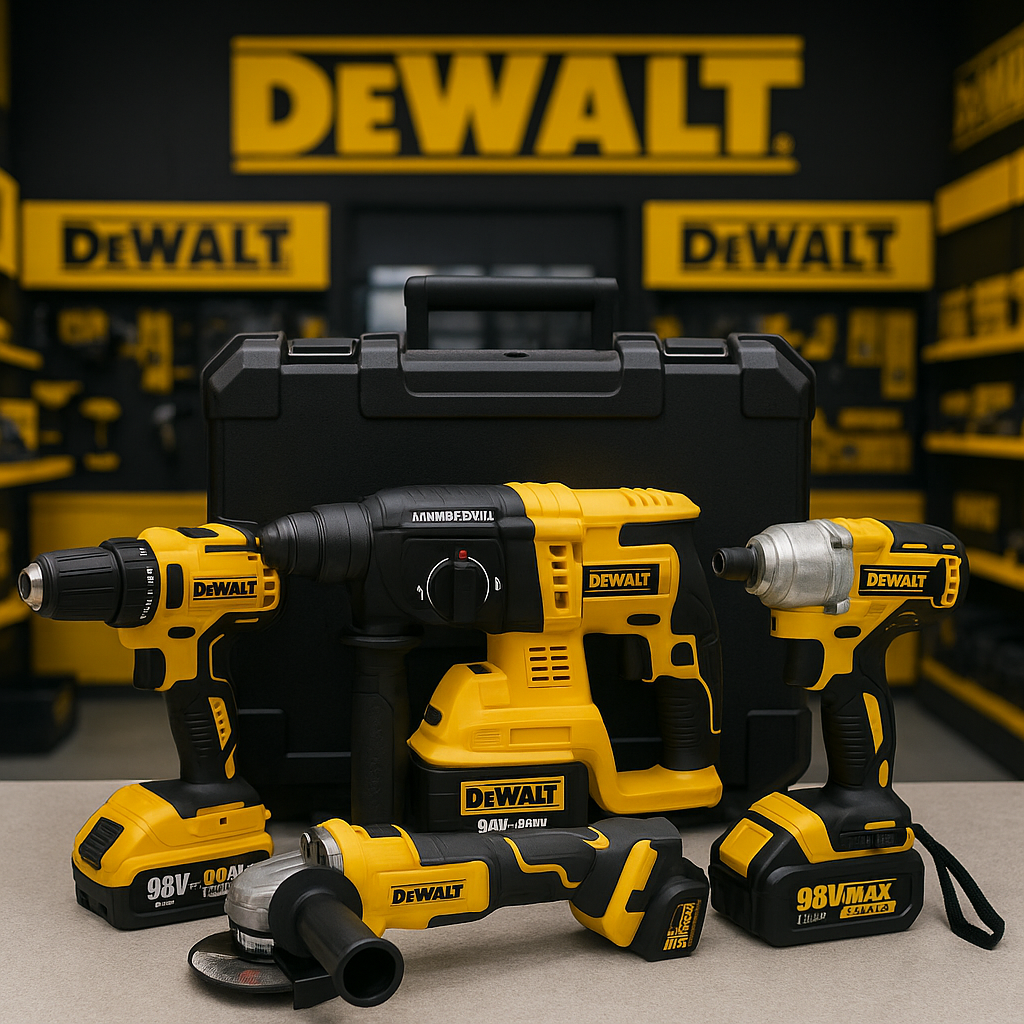 AKU Set Alata 4u1 DeWALT – Brutalan paket snage i izdržljivosti!