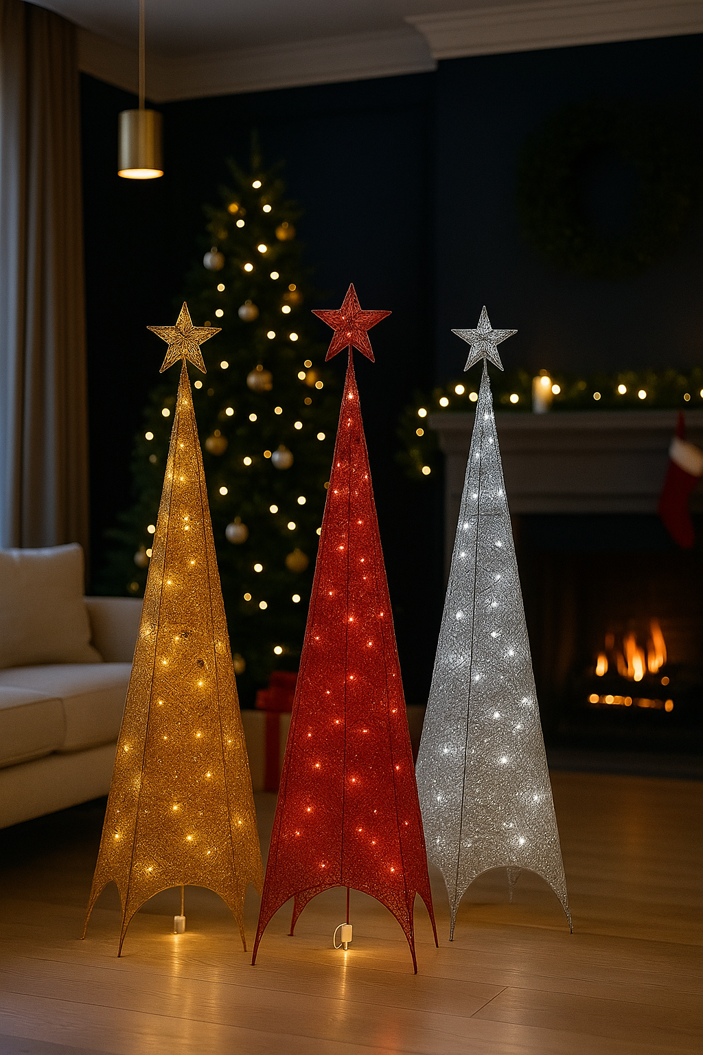 PLETENA 3D JELKA SA ZVIJEZDOM I SVIJELICAMA – PRAZNIČNI HIT SEZONE! ✨🎄