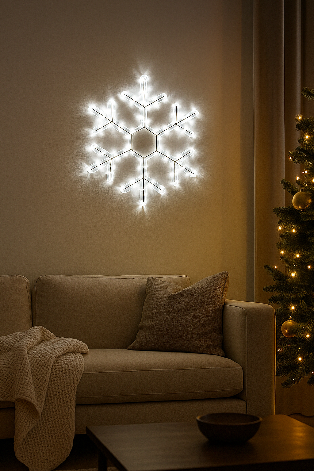 LED SVIJETLEĆA PAHULJA 40 CM – PRAZNIČNI UKRAS KOJI ODUZIMA DAH! 💡❄️