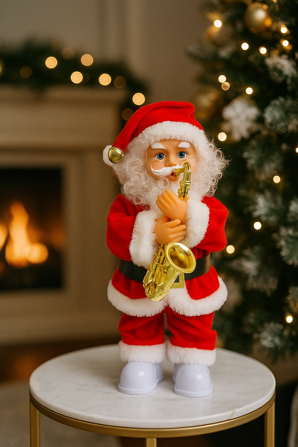 DJED MRAZ LUTKA 35 CM – MALI UKRAS VELIKE PRAZNIČNE ČAROLIJE! 🎁🎅