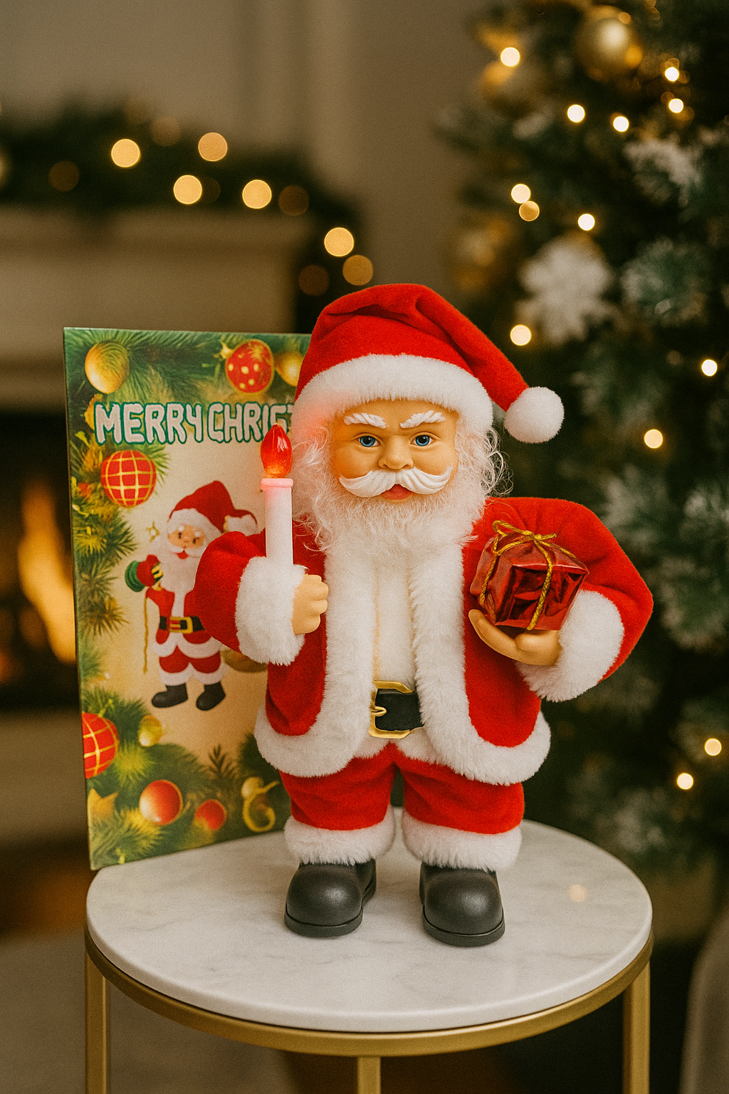 DJED MRAZ LUTKA 35 CM – MALI UKRAS VELIKE PRAZNIČNE ČAROLIJE! 🎁🎅