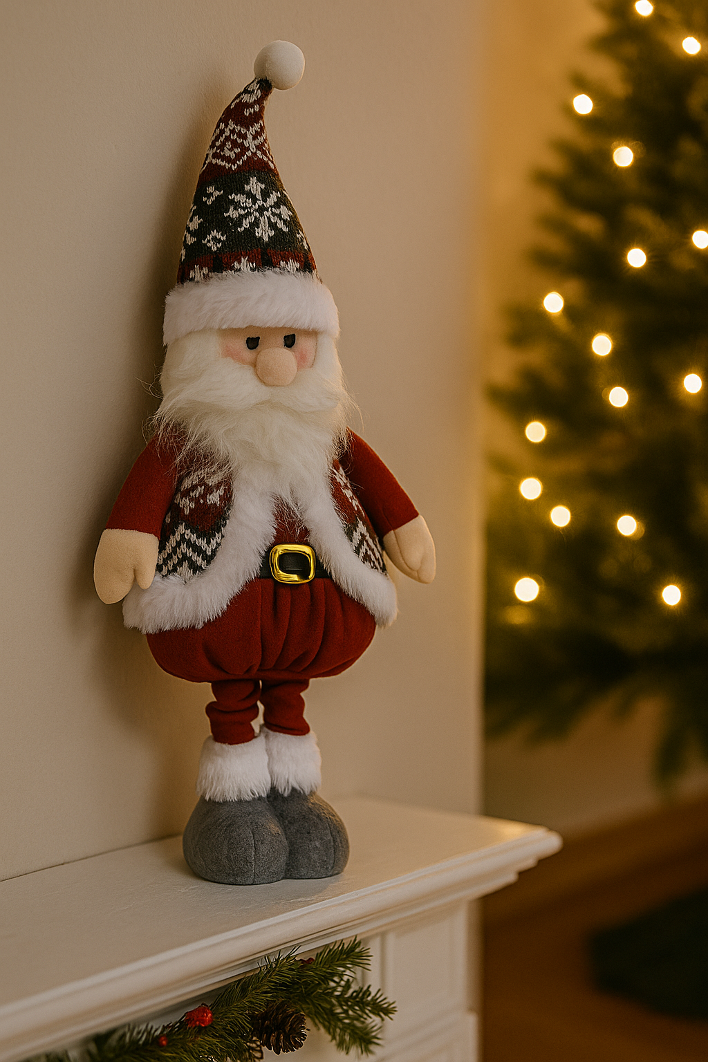 PLISANI DJED MRAZ 65 CM – NAJSLAĐI SIMBOL PRAZNIKA! 🎄✨