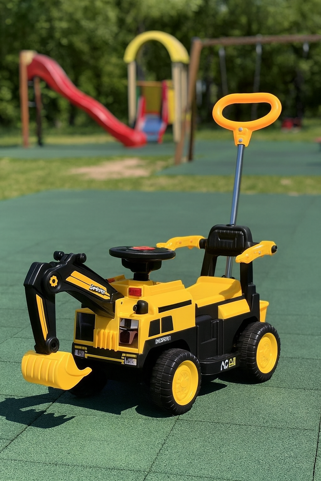 ELEKTRIČNI BAGER ZA DJECU – MUZIKA, SVJETLA & POMIČNA GRABILICA! 💥🚜