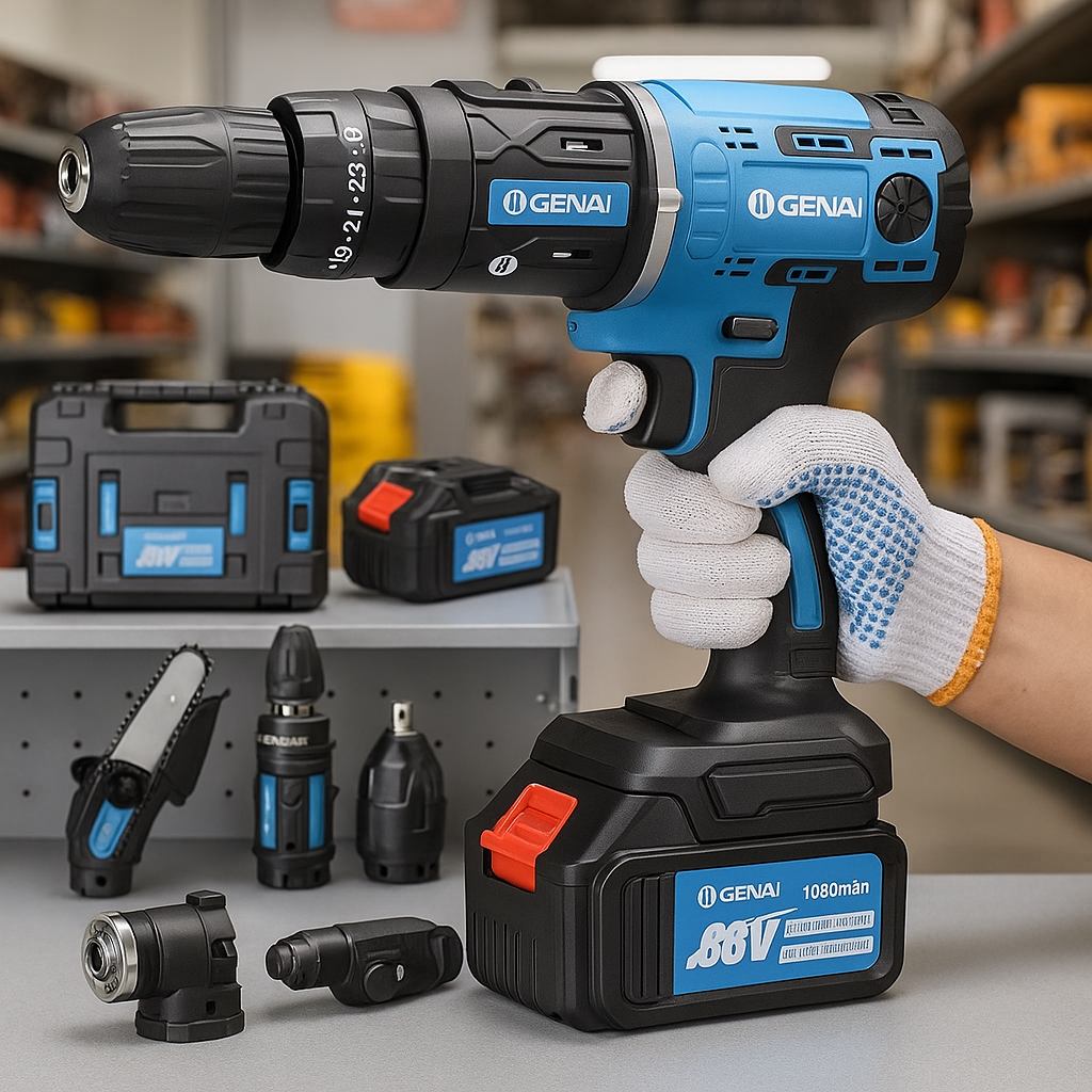 🔥 PROFI MULTIFUNKCIONALNI SET 5u1 — BEZČETKASTI MOTOR + 2x 68V BATERIJE