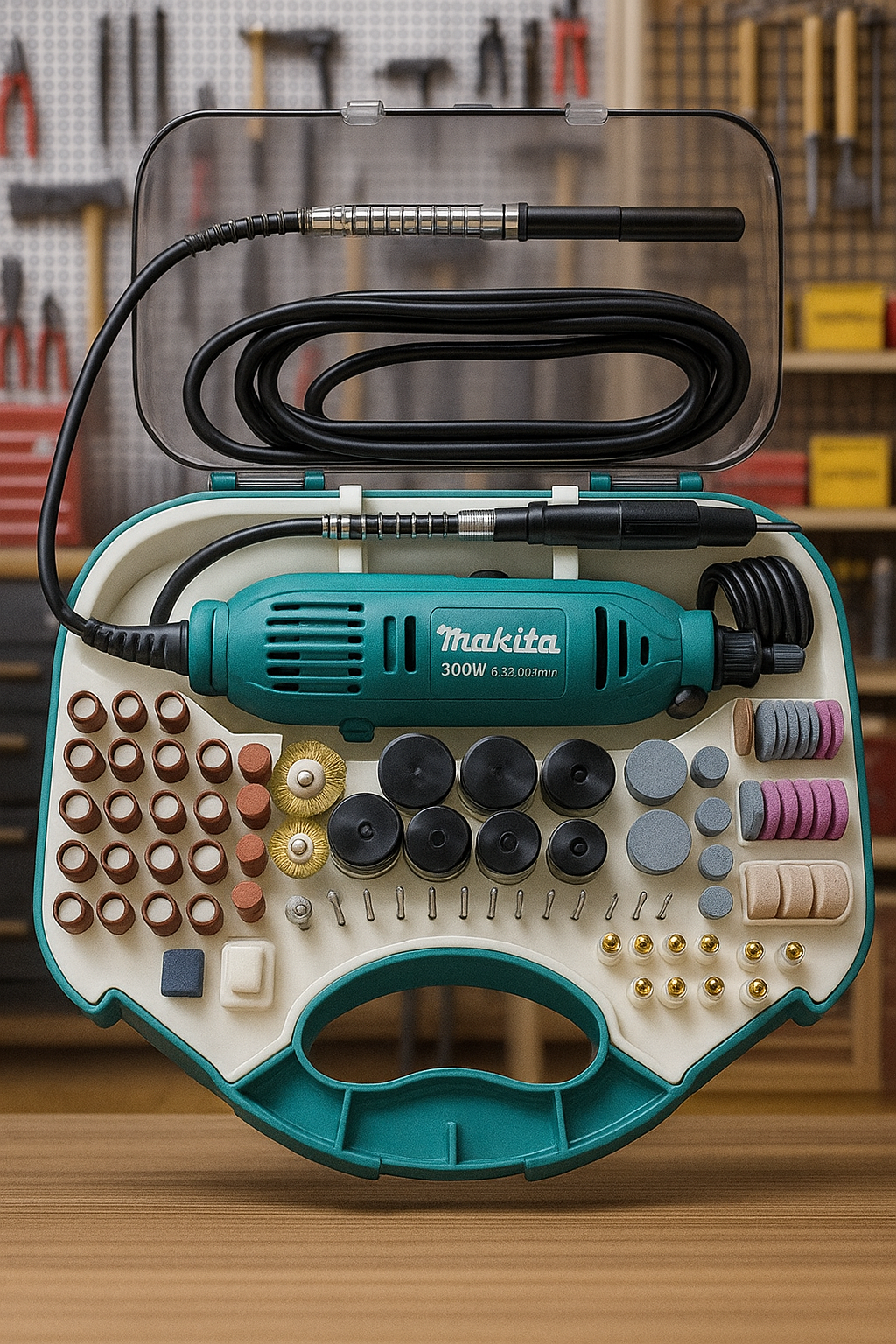 🔥 Makita Gravirka / Čelona Brusilica sa Setom Alata – 360W Power Tool Kit