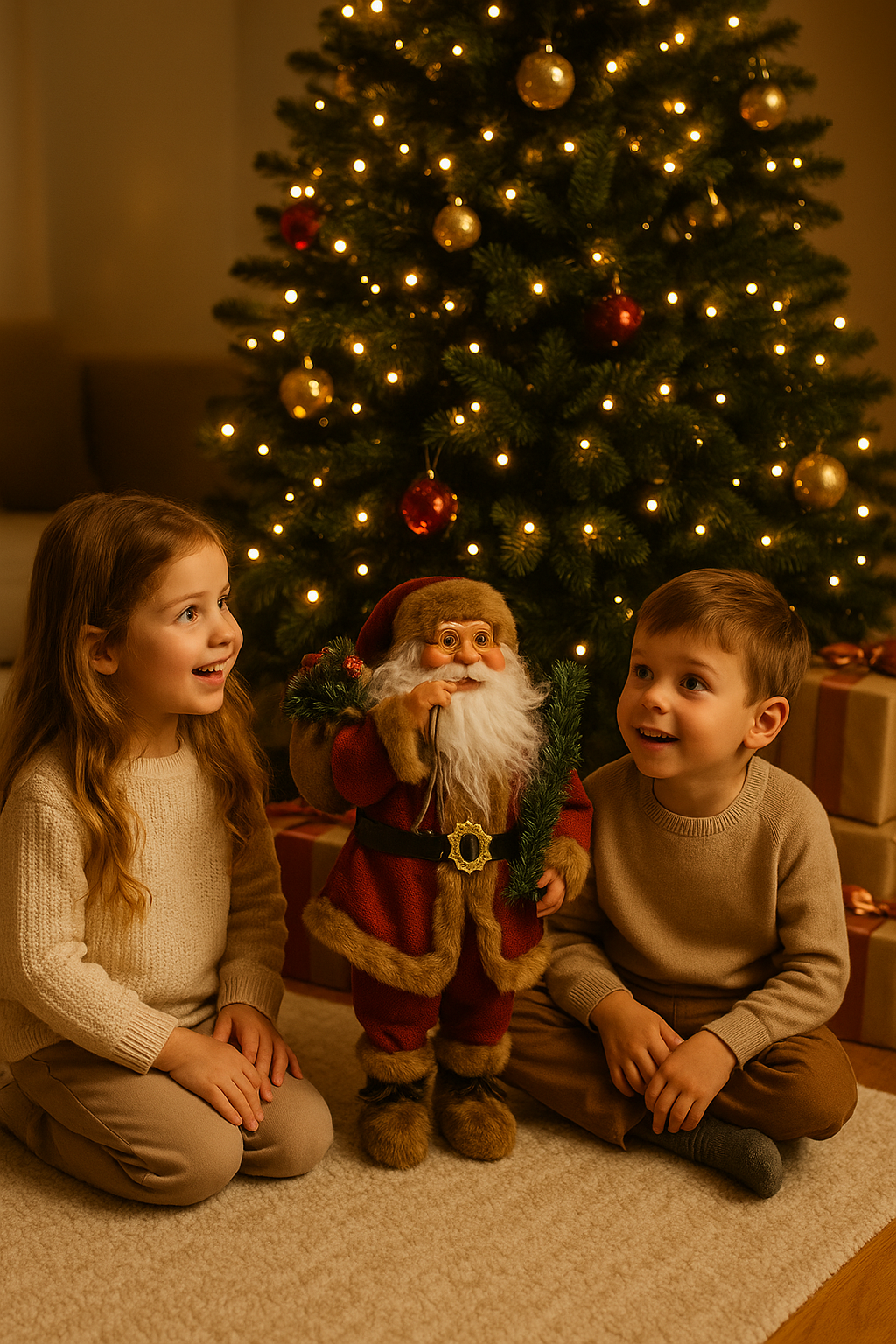 🎅 Djed Mraz 45 cm – Dekor koji donosi prazničnu čaroliju