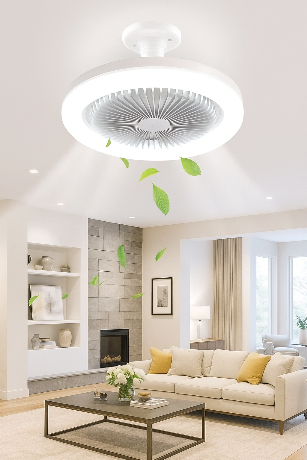 LED LAMPA LUSTER SA VENTILATOROM – 2 u 1 OSVJEŽENJE I SVJETLO!