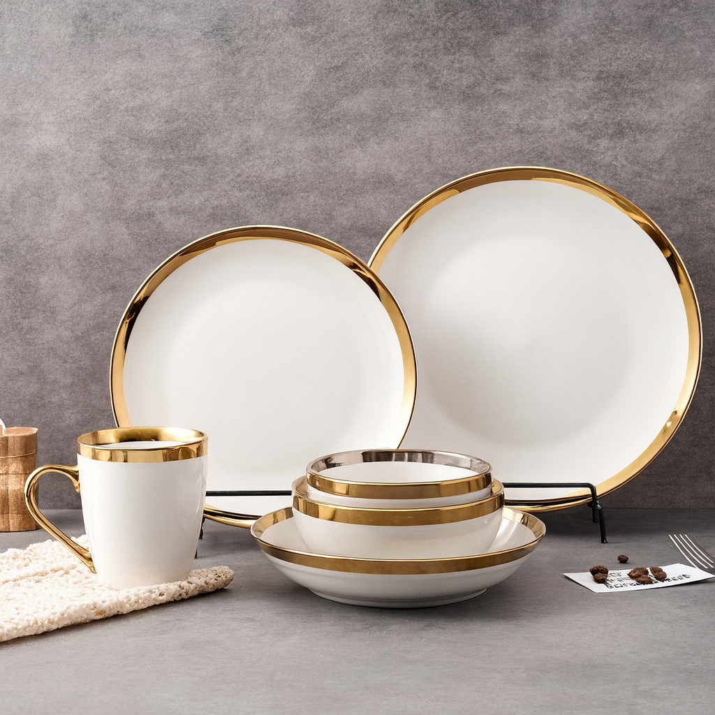 ELEGANTNI SET ZA RUČAVANJE – LUX GOLD 24 KOMADA