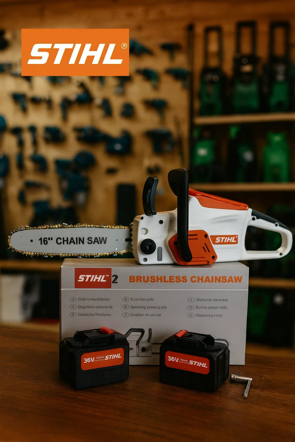 Aku ručna pila – motorka 36V (2 baterije u setu)