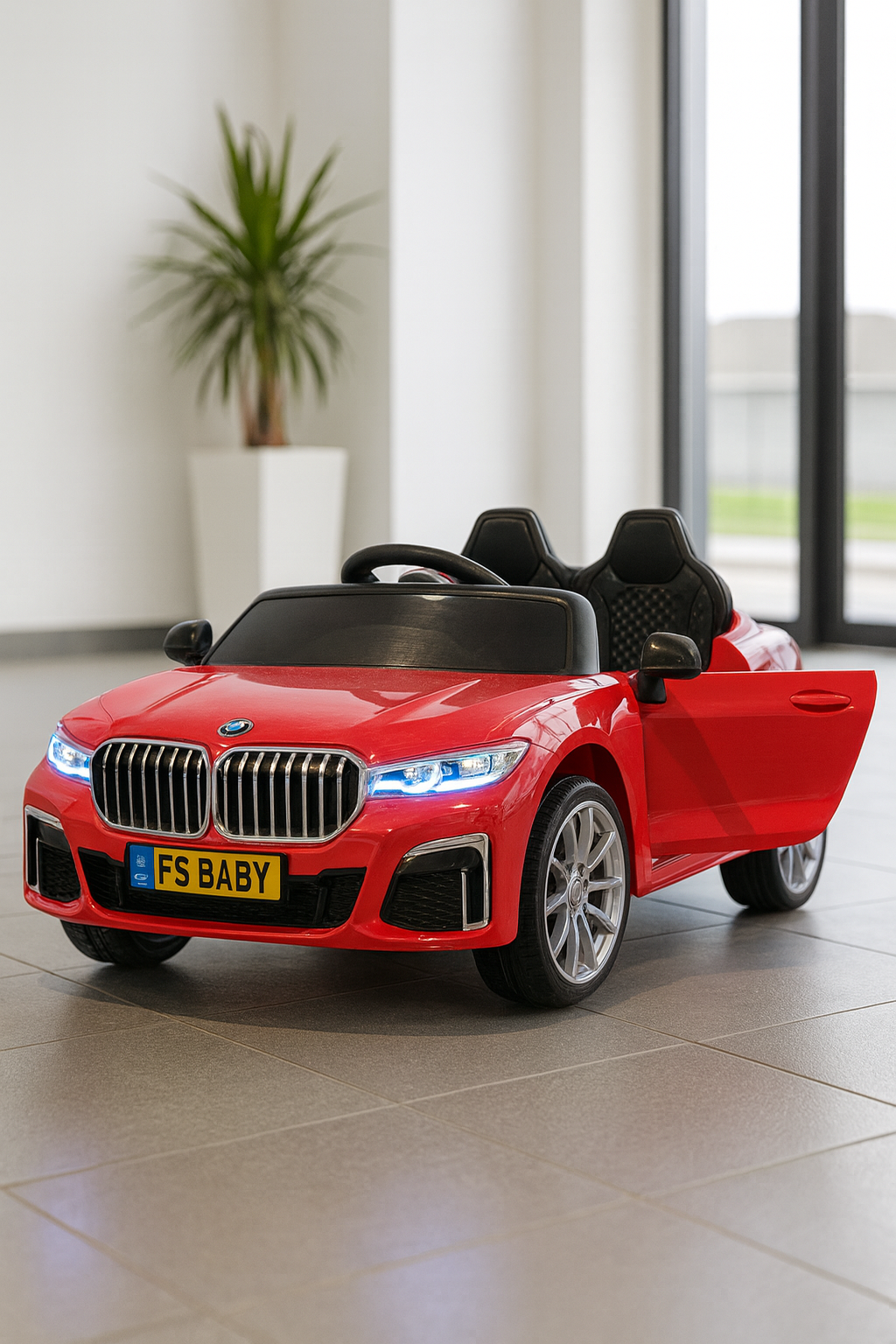 🚗 BMW Auto na Akumulator – Duple Komande, LED Svjetla, USB i Muzika!