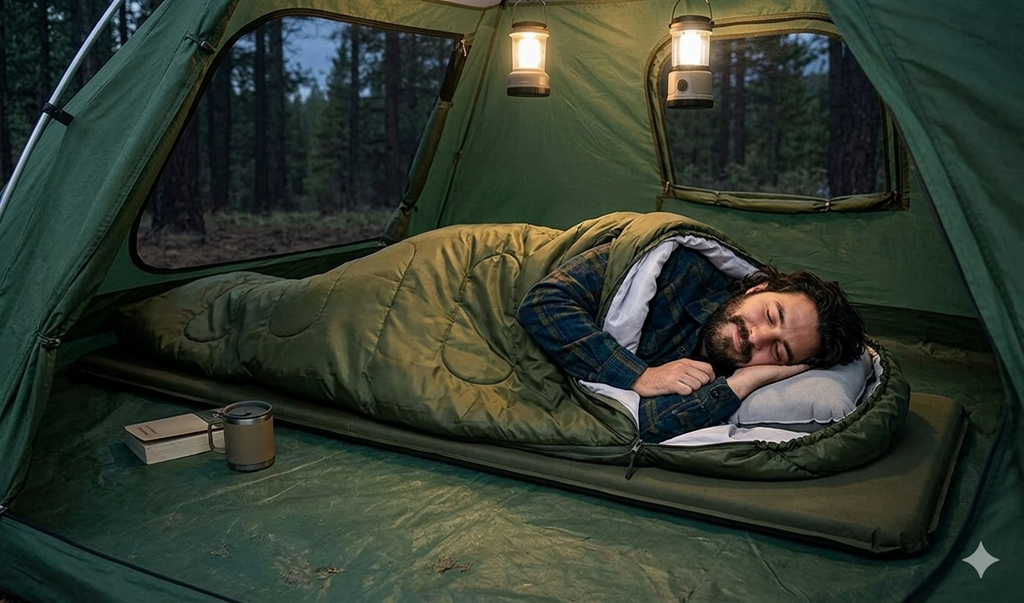 🛌❄️ LAGANA VODOOTPORNA VREĆA ZA SPAVANJE – TOPLINA I UDOBNOST U SVAKOJ AVANTURI! 🏕️🔥