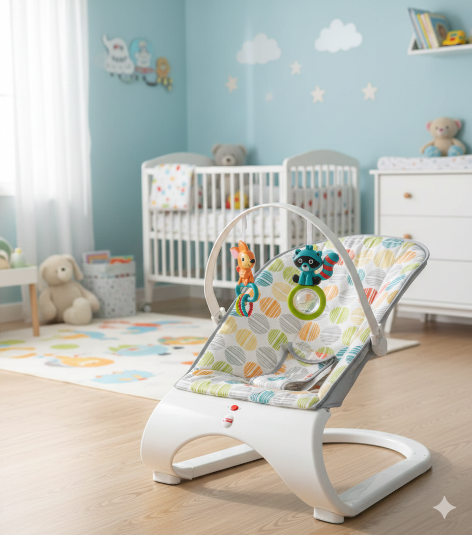 👶✨ LJULJAČKA ZA BEBU COMFORT S VIBRACIJOM (0–9 KG)