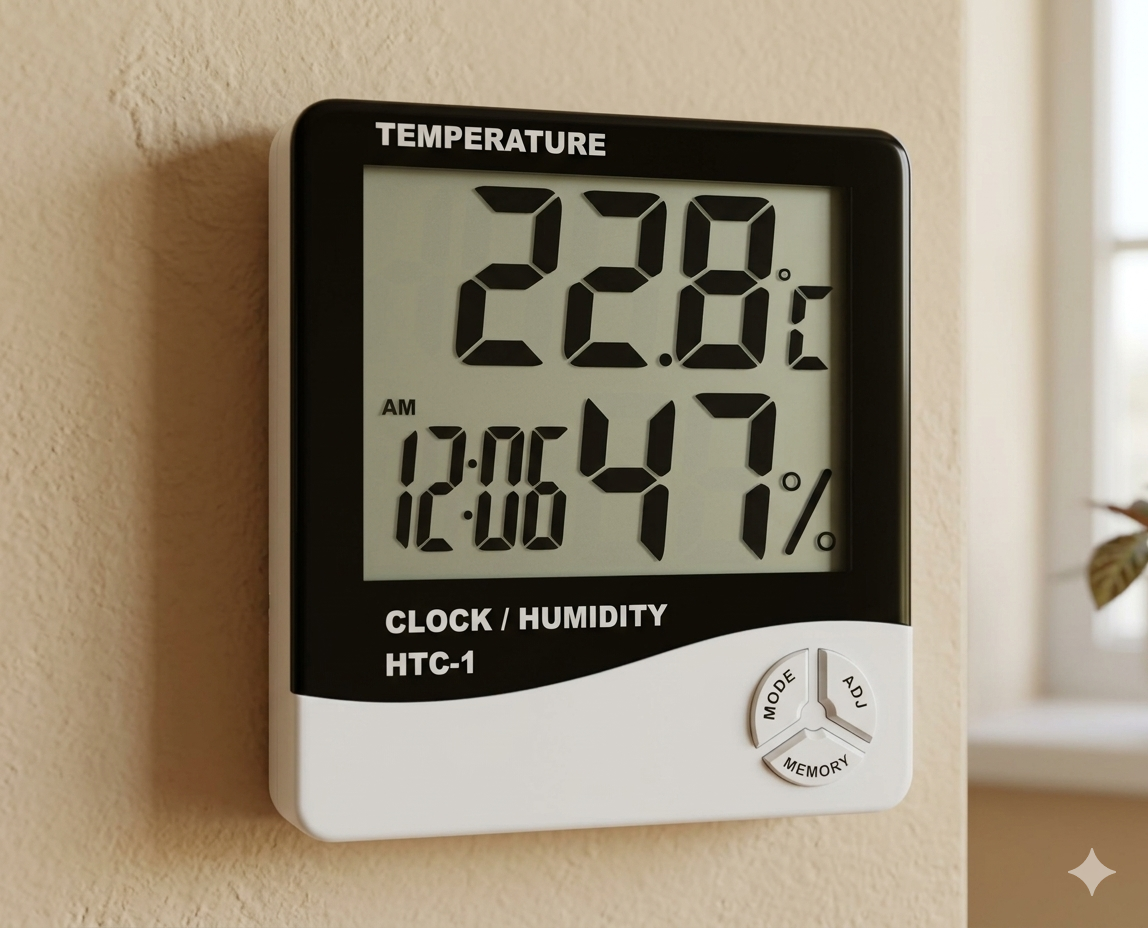 🌡️⏰ DIGITALNI TERMOMETAR + HIGROMETAR + SAT – 5U1 PAMETNI MJERAČ ZA SVAKI PROSTOR! 💧📊