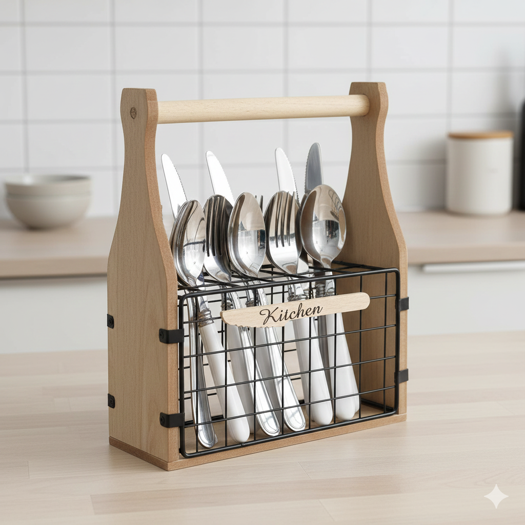 DRŽAČ ZA ESCAG 28×23×9 cm – RED, PREGLEDNOST I STIL U KUHINJI! 🔥