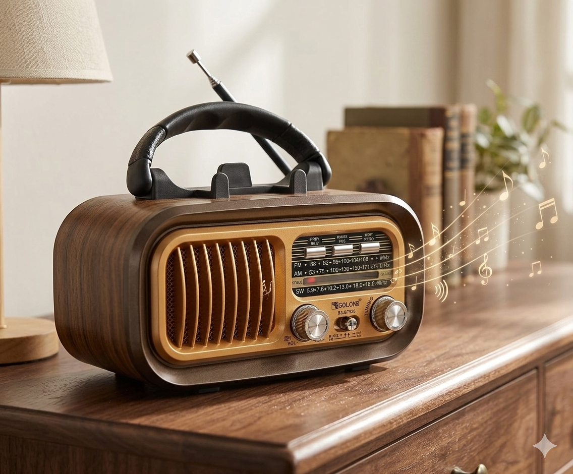 🔥 RETRO PRENOSIVI RADIO SA BLUETOOTHOM – AM/FM/SW + MP3 PLAYER 🔥