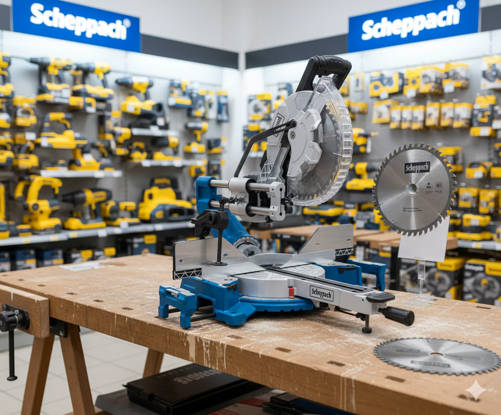 ⚡ PREKLOPNA POTEZNA PILA SCHEPPACH HM305SL – 305 mm / 2000 W