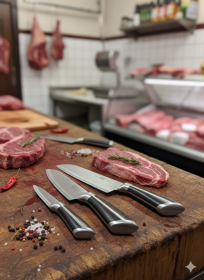 🔪 MESARSKI SET NOŽEVA 3/1