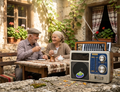 🔥 RETRO PRENOSIVI RADIO SA SOLARNIM PUNJENJEM – FM / AM / SW + BLUETOOTH ZVUČNIK 🔥