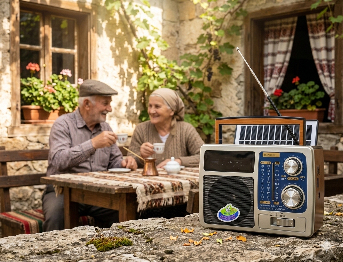 🔥 RETRO PRENOSIVI RADIO SA SOLARNIM PUNJENJEM – FM / AM / SW + BLUETOOTH ZVUČNIK 🔥