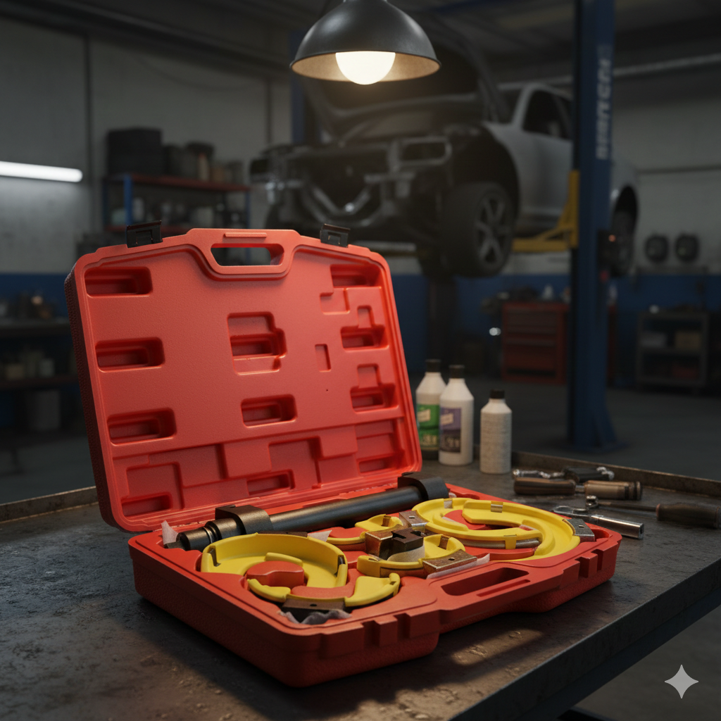 🔧🔥 ALAT ZA DEMONTAŽU AMORTIZERA SA ZAŠTITNOM ČAHUROM – PROFESIONALNI SET 🔥🔧