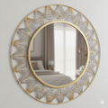 🪞 UKRASNO METALNO OGLEDALO – Ø 70 cm