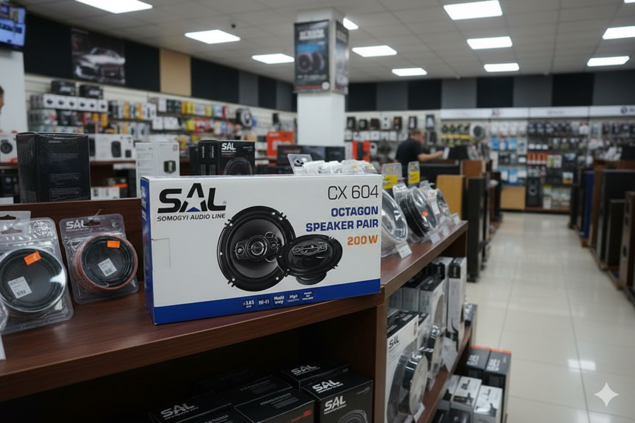 SAL OCTAGON X CX604 – MOĆNI AUTO ZVUČNICI 200W (2×100W)