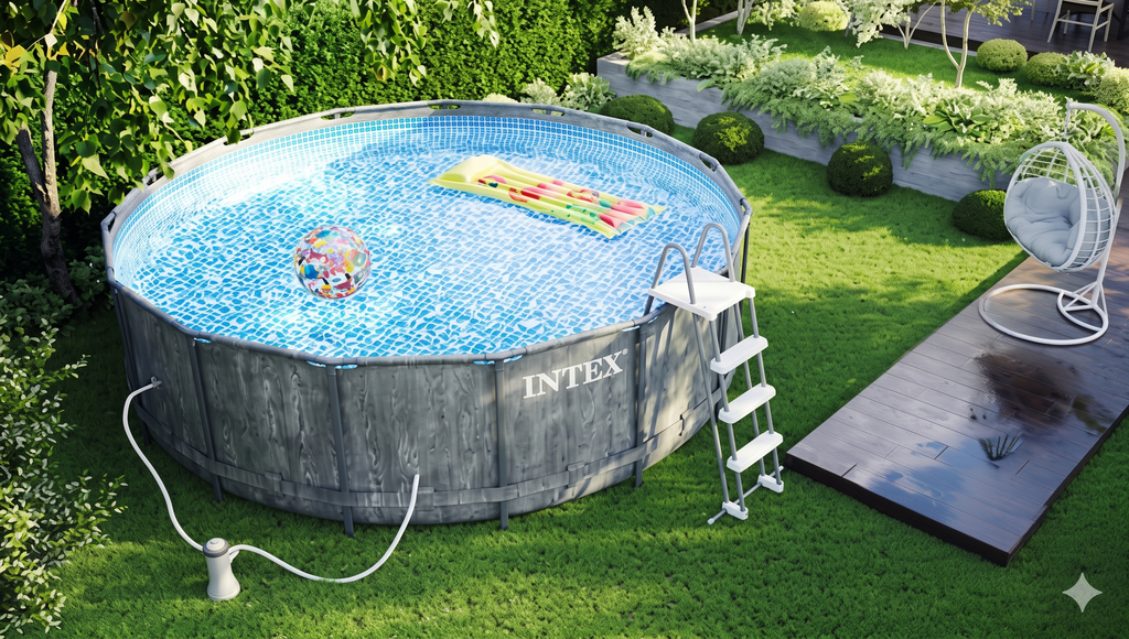 🏊 INTEX BAZEN SA METALNOM KONSTRUKCIJOM GREYWOOD PRISM FRAME PREMIUM 457 x 122 cm 🏊🔥