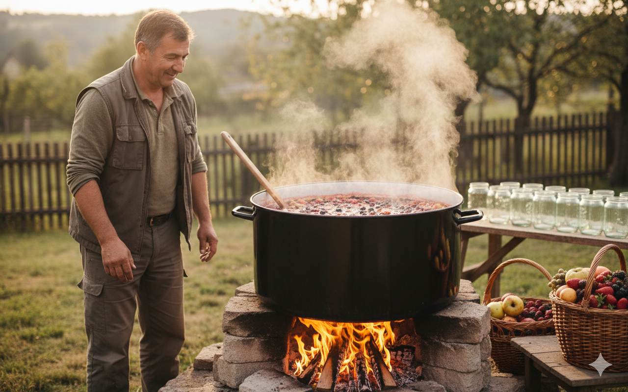 🍲 MASIVNA ŠERPA SA POKLOPCEM Ø48 CM – 40 L