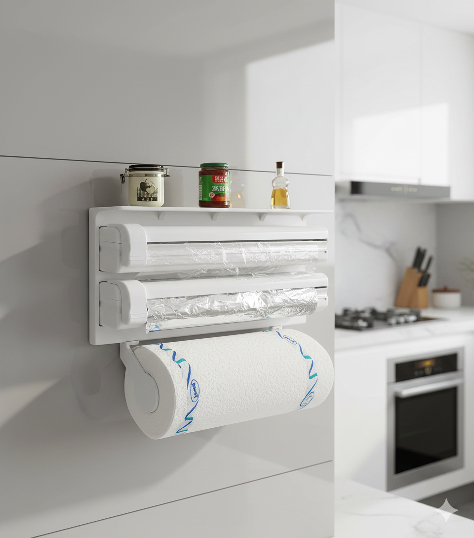 3 U 1 DRŽAČ ZA UBRUSE I FOLIJE – RED, BRZINA I PRAKTIČNOST U KUHINJI!