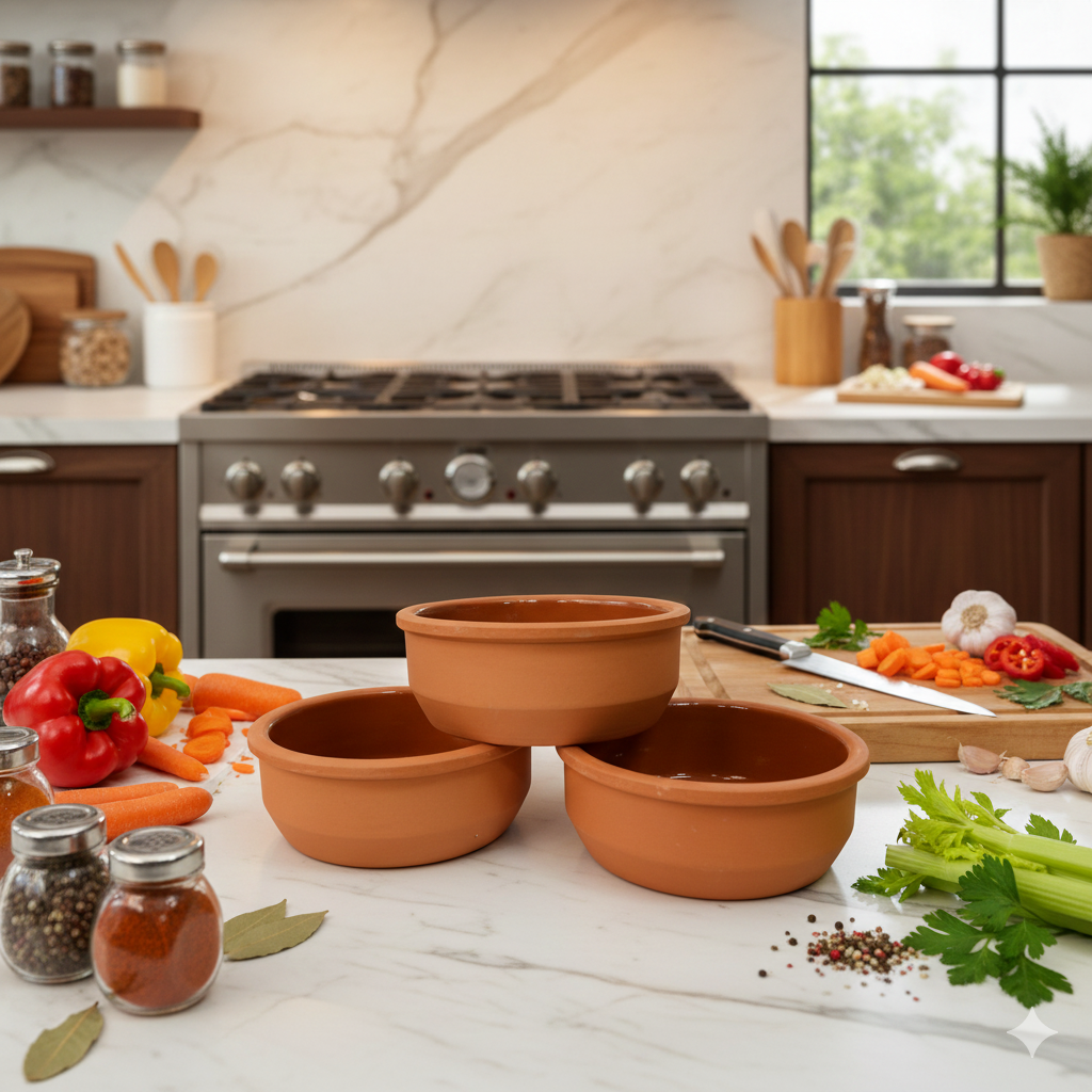 SET POSUDA ZA PEČENJE 3/1 – fi 12 × 4 cm