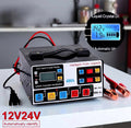 INTELIGENTNI PUNJAČ AKUMULATORA 400A – 12V/24V, LCD DISPLEJ, AUTOMATSKO PUNJENJE I PULSE TEHNOLOGIJA!