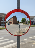 🚦🔥 SAOBRAĆAJNO OGLEDALO 60 cm – KONVEKSNO OGLEDALO ZA UGLOVE SA NOSAČEM 🔥🚦