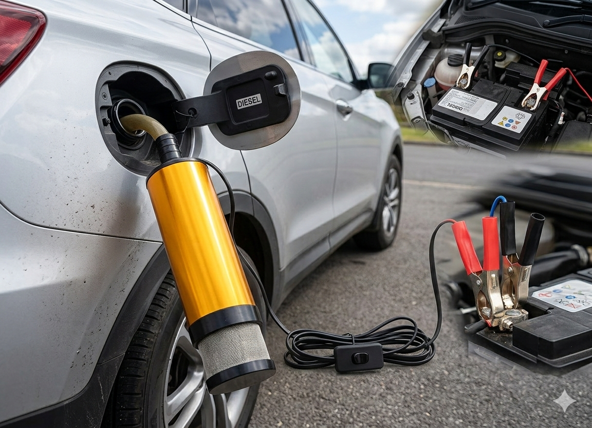 MINI POTAPAJUĆA ELEKTRIČNA PUMPA 12V – SNAGA KOJA PRAZNI REZERVOAR ZA MINUTE