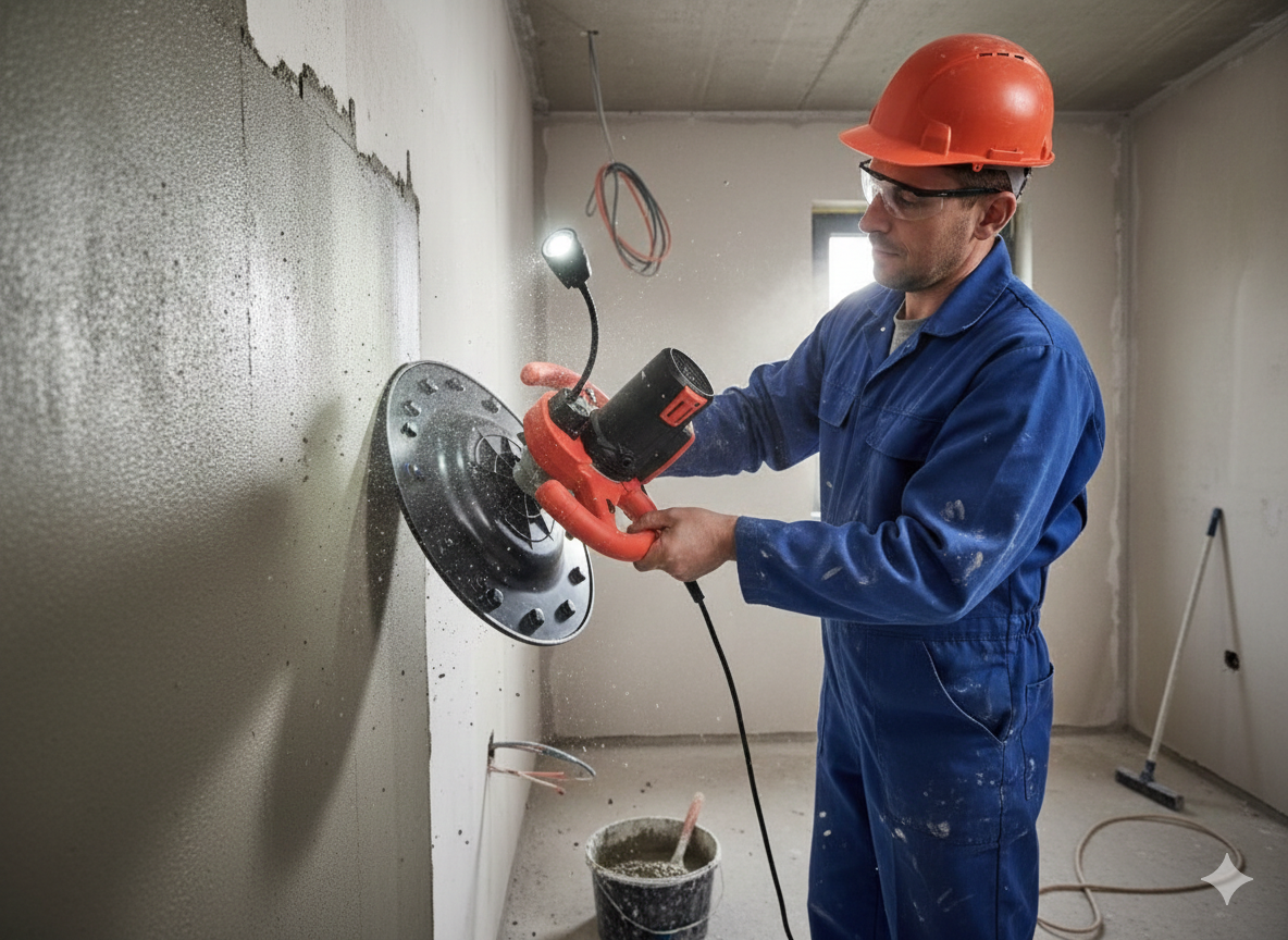 ⚡ ELEKTRIČNA GLETERICA / POWER TROWEL ZA BETON, CEMENT I MALTER – 1680 W | 380 mm