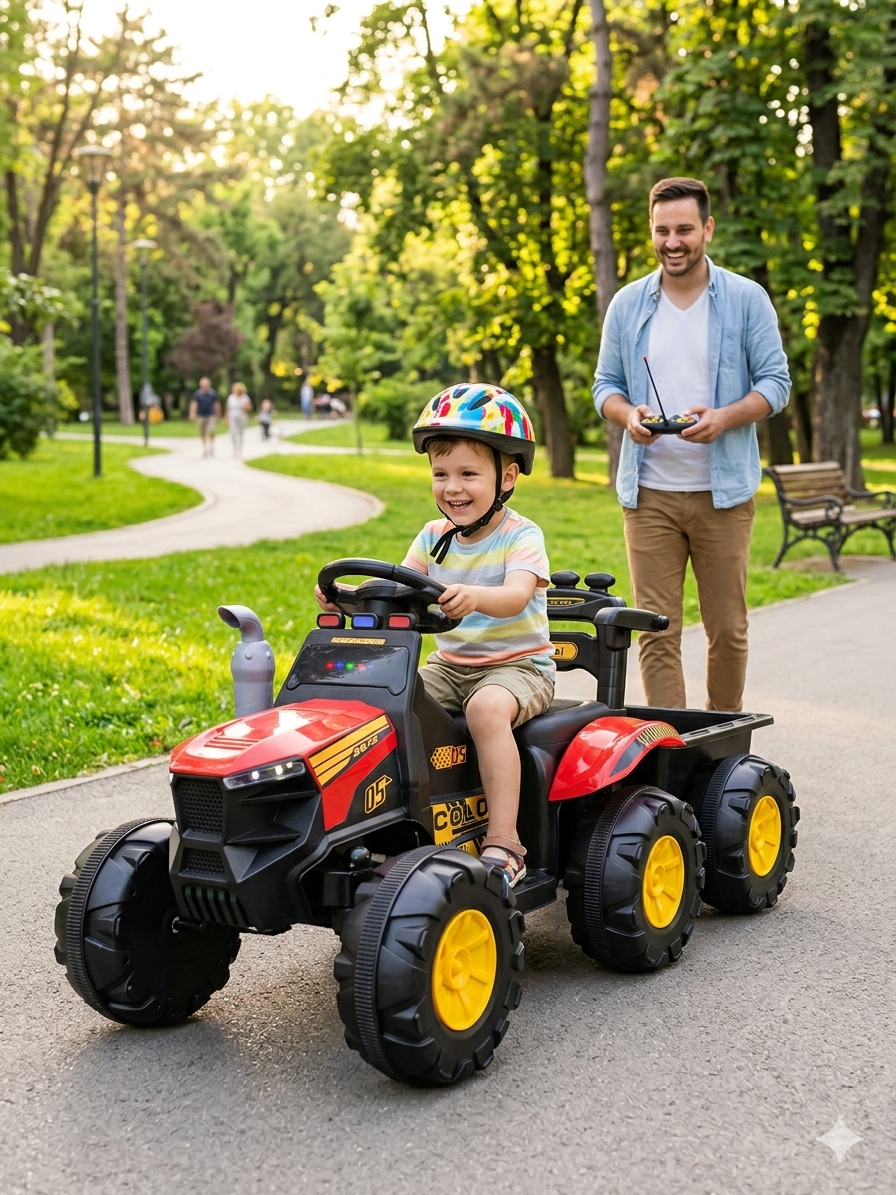 🚜 DJEČIJI TRAKTOR NA AKUMULATOR SA PRIKOLICOM 12V 🔥