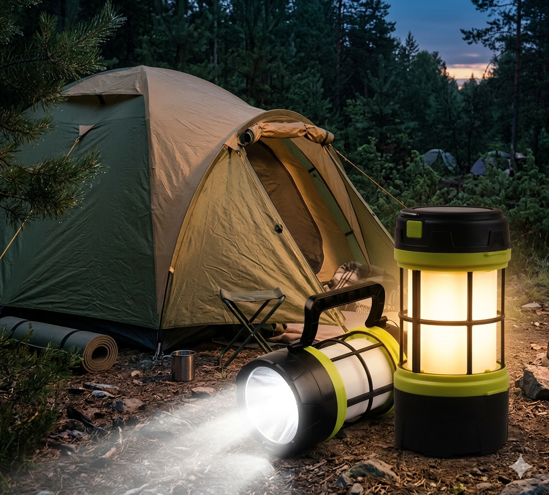 🔦 SOLARNA USB KAMPING LAMPa – VIŠENAMJENSKA 🔋